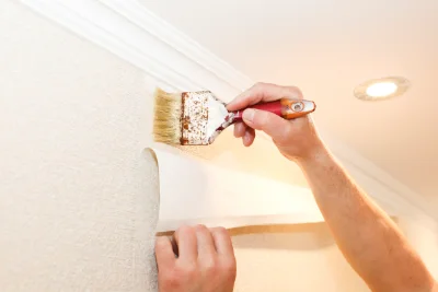 Pose de papier peint à Ortillon — revêtements muraux et toiles de verre